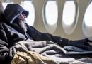 homeless man on jet